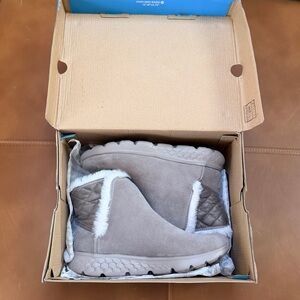 Skechers Taupe Ankle Boots